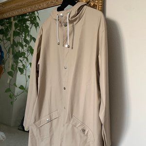 RAINS Tan Raincoat Men's Large